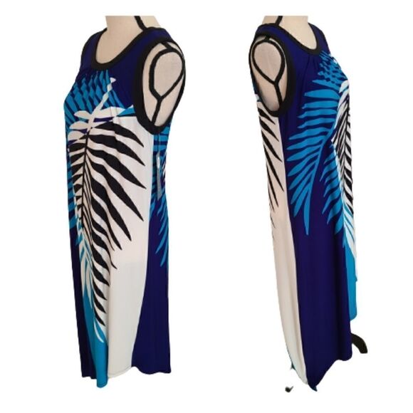 LONDON TIMES Womens Long Tropical Print Sheath Dress Size 8 NWT - Picture 2 of 10